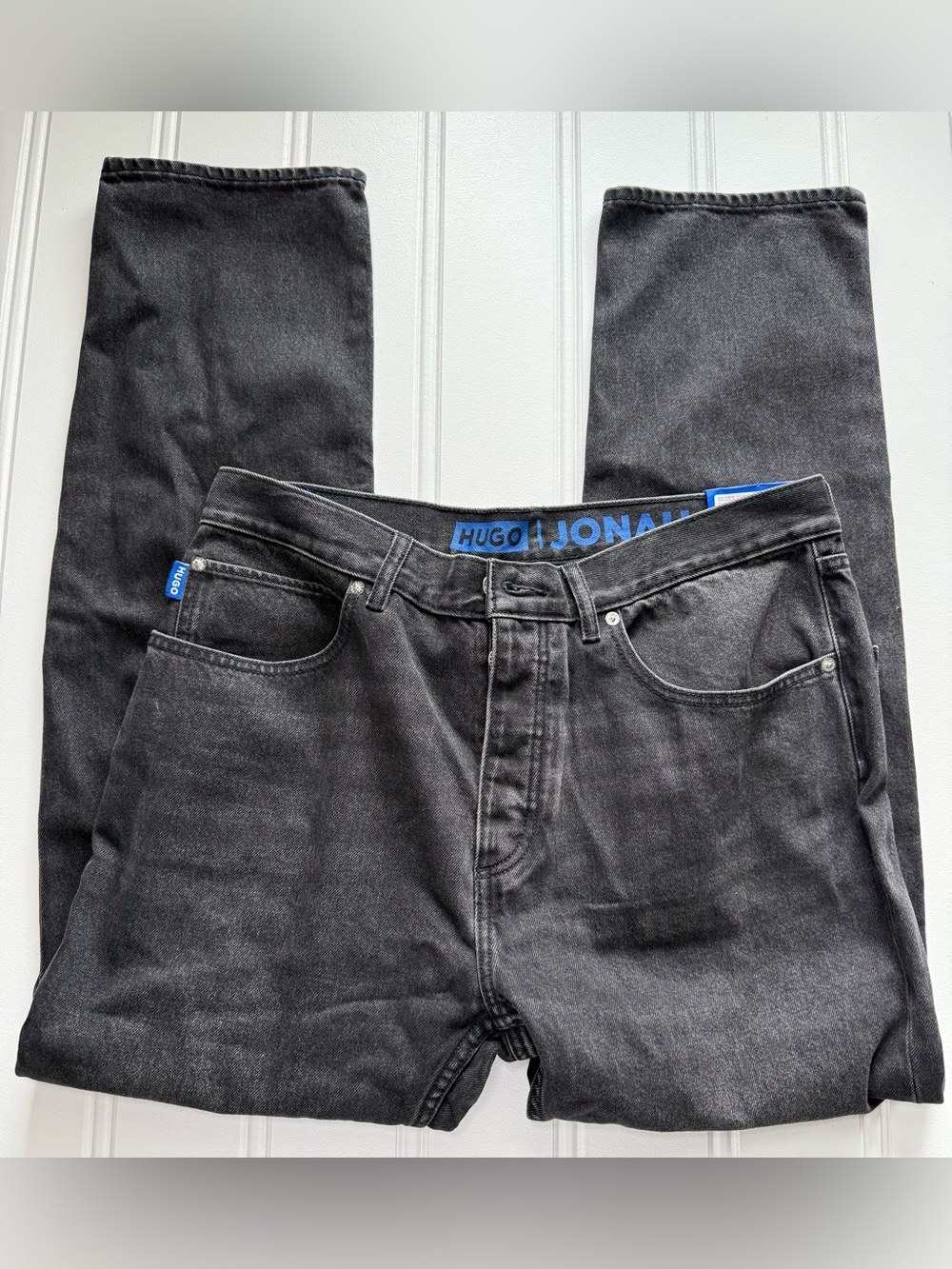 HUGO Boss Jonah Straight Jeans Men's 34 x 32 Black NEW 3151
